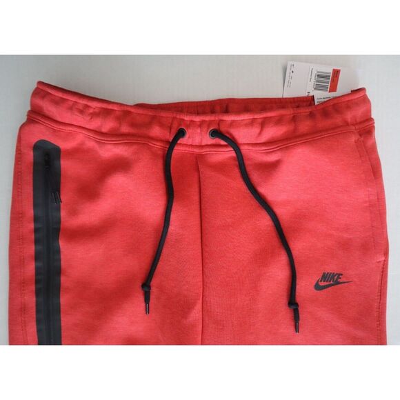 Nike FB8002-672 Men's Sz L-Tall Red/Black Sportswear Tech Fleece Joggers - Picture 6 of 13